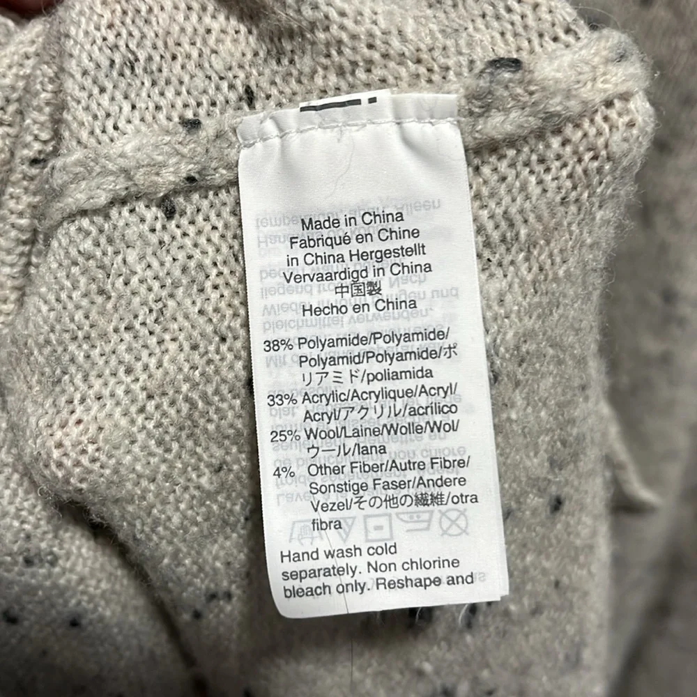 Madewell Cardigan Gray Speckled Donegal Kent Sweater Coziest Yarn Open Front